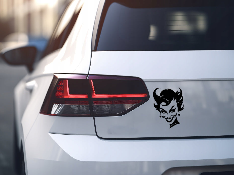 Sticker without background for car WOMAN JOKER 15 x 11,4 cm EAN (GTIN) 5904933325122