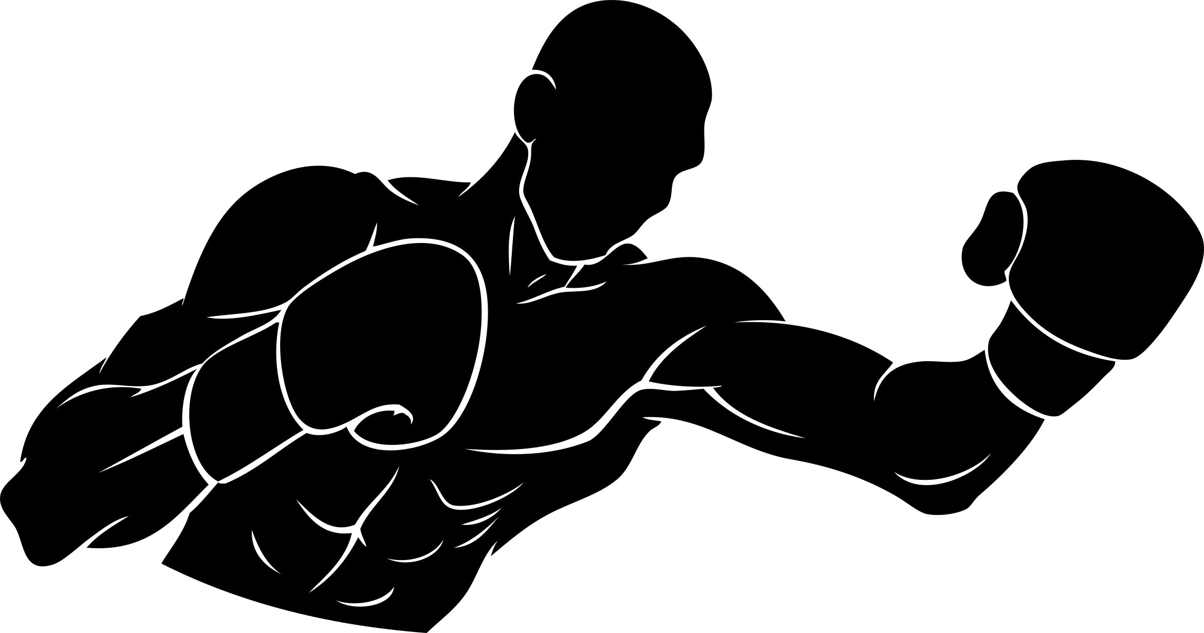 Sticker without background for car boxing FIGHTER boxer sport 8 x 15,2 cm