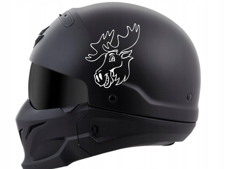 Sticker without background for car funny MOOSE HEAD MOOSE 18 x 15,1 cm Manufacturer's catalog number 18,00 x 15,10