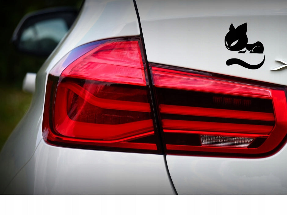 Sticker without background for car helmet laptop trunks KITTEN WITH TAIL 12 x 10,3 cm EAN (GTIN) 5906379675007