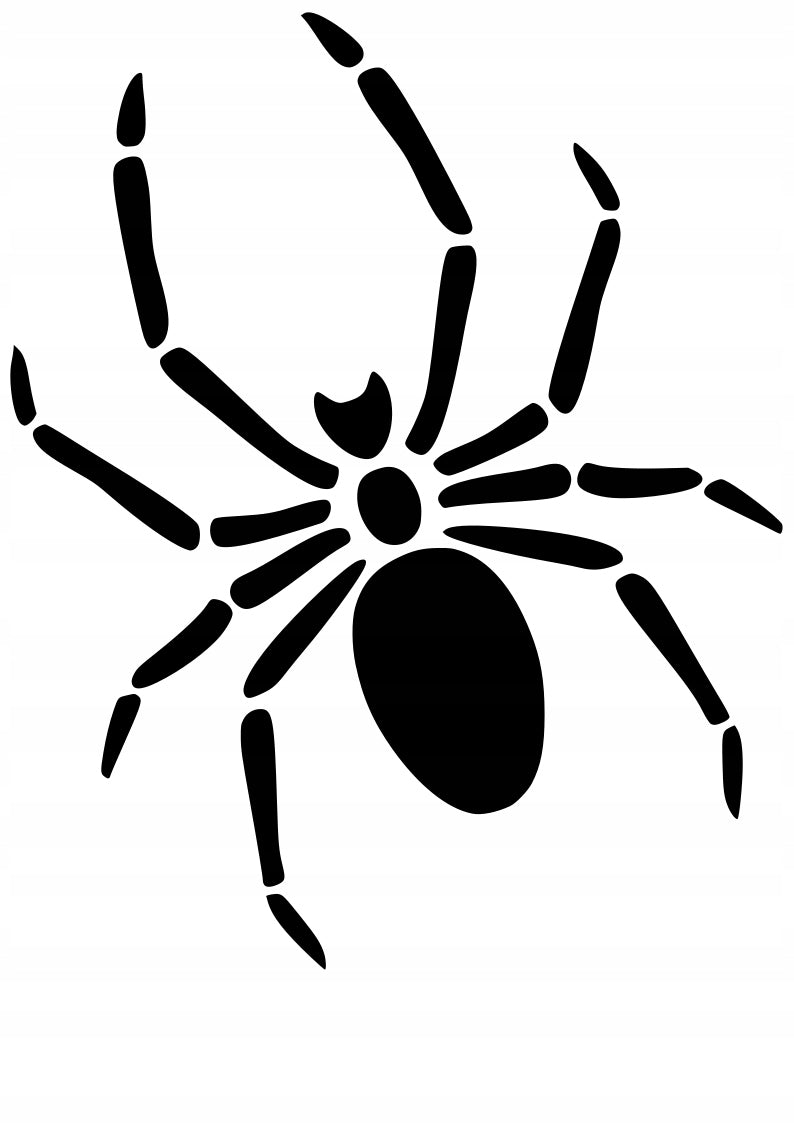Sticker without background for car helmet laptop trunks SPIDER 12 x 9,7 cm