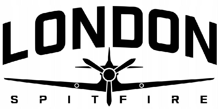 Sticker without background for car helmet trunks LONDON SPITFIRE 11 x 23,3 cm