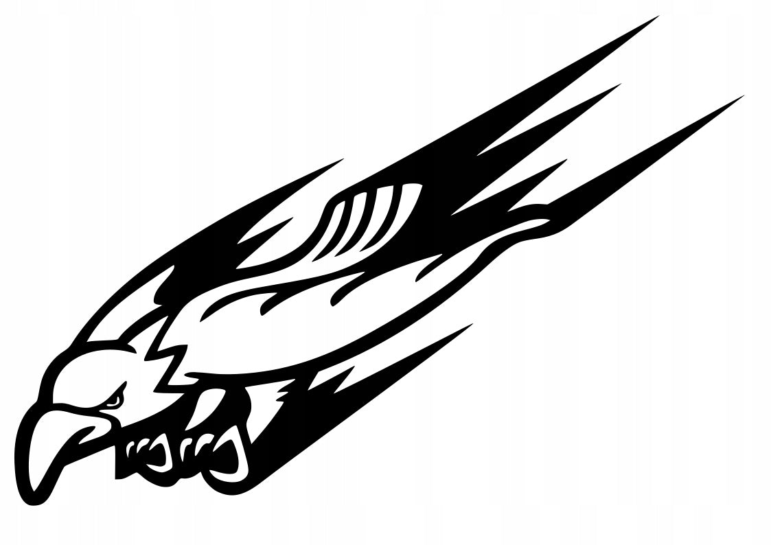 Sticker without background for car laptop laptop helmet FLYING EAGLE 16 x 23,8 cm