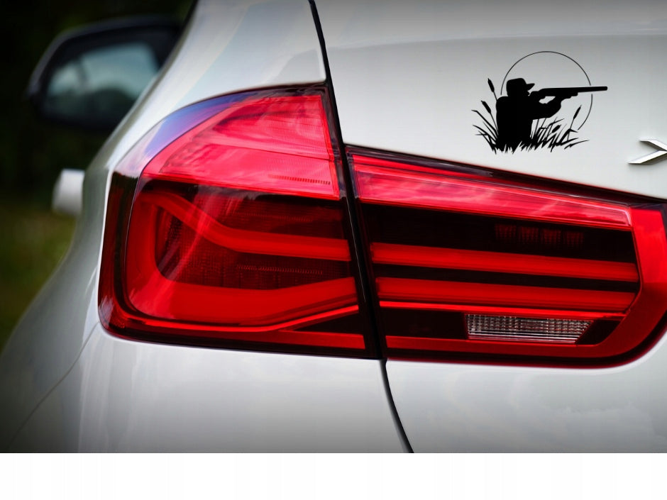 Sticker without background for car laptop trunks HUNTER hunting 14 x 18,5 cm EAN (GTIN) 5906379674970