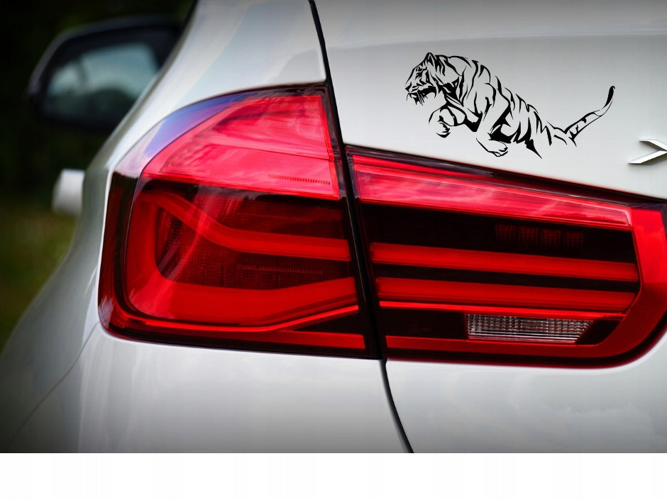 Sticker without background for car laptop trunks JUMPING TIGER 10 x 19,7 cm EAN (GTIN) 5906379675038