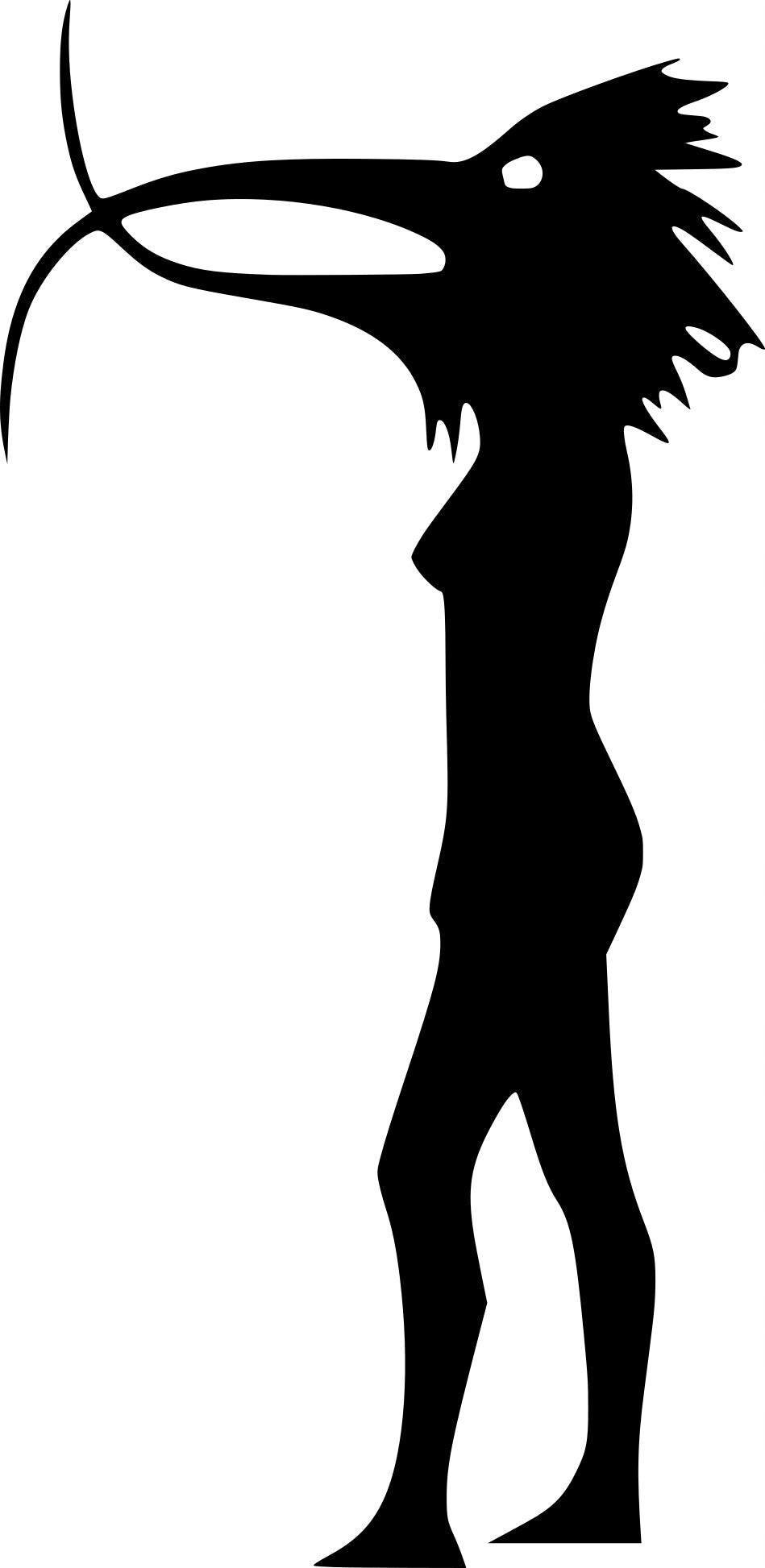 Sticker without background for car motorcycle DEPECHE MODE Woman Bird 15 x 7,3 cm
