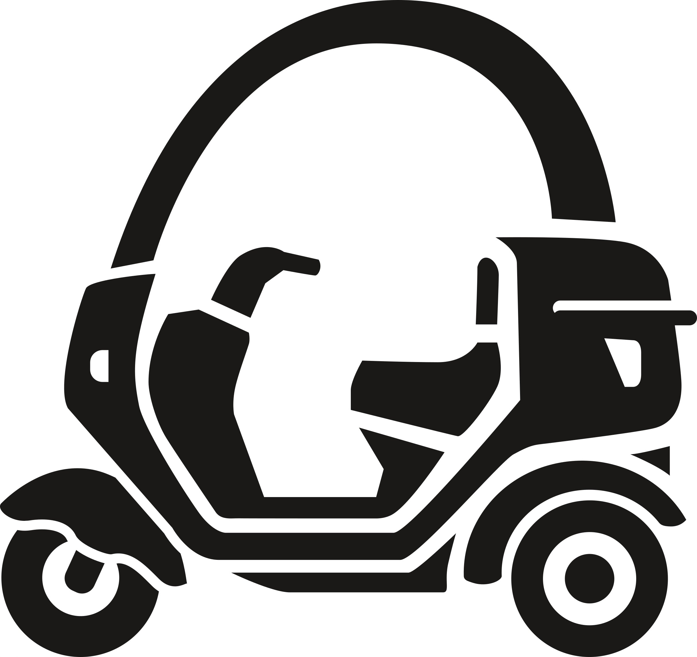 Sticker without background for car motorcycle SCOOTER 10 x 10,6 cm