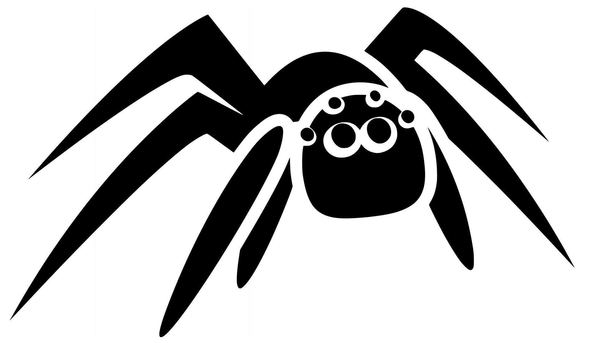 Sticker without background for car motorcycle cool SPIDER spider 10 x 17,1 cm