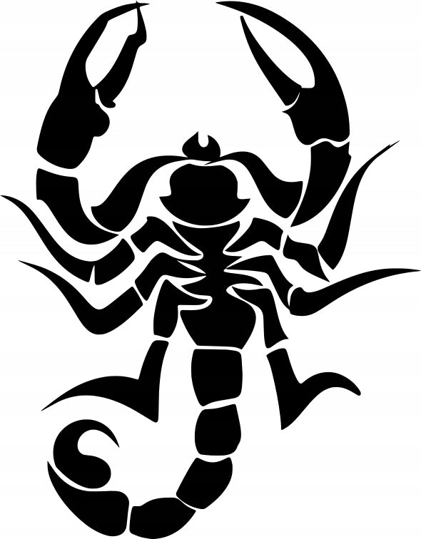 Sticker without background for car motorcycle helmet SKORPION 20,5 x 16,0 cm