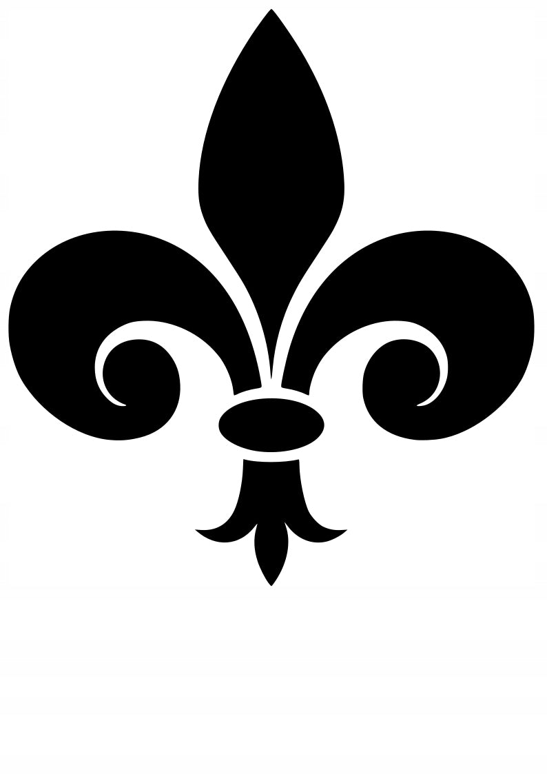 Sticker without background for car motorcycle trunks FLOWER LILY 12 x 10,9 cm
