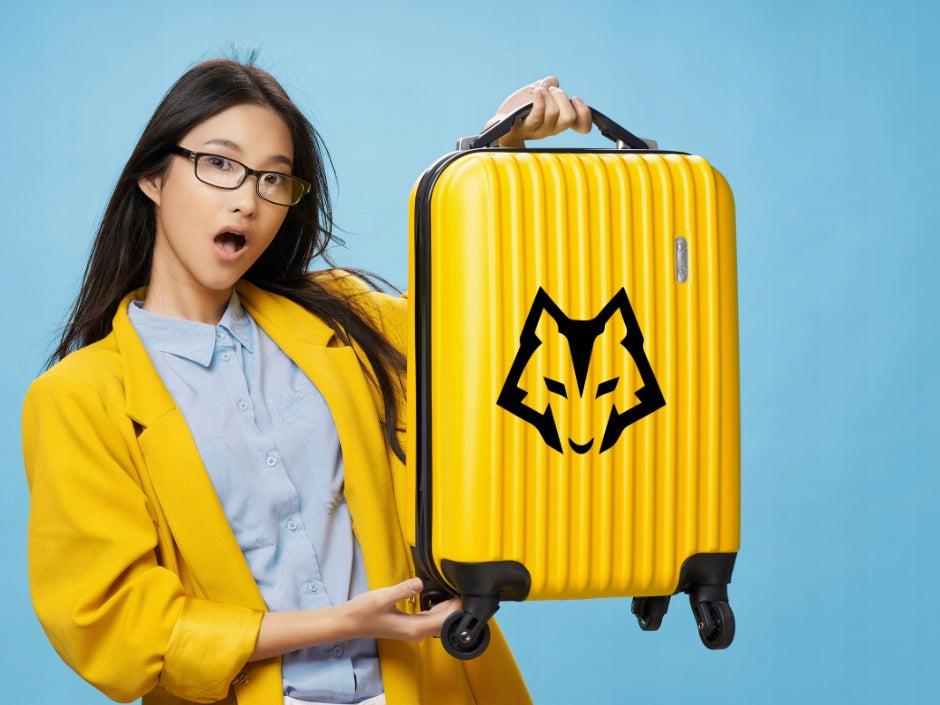 Sticker without background for car motorcycle trunks HEAD WOLF 13 x 13,1 cm Manufacturer's catalog number 13,00 x 13,10