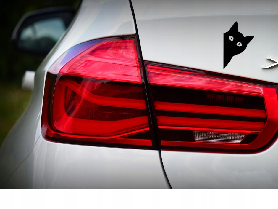 Sticker without background for car motorcycle trunks LOOKING KITTEN 10 x 6,5 cm EAN (GTIN) 5906379673966