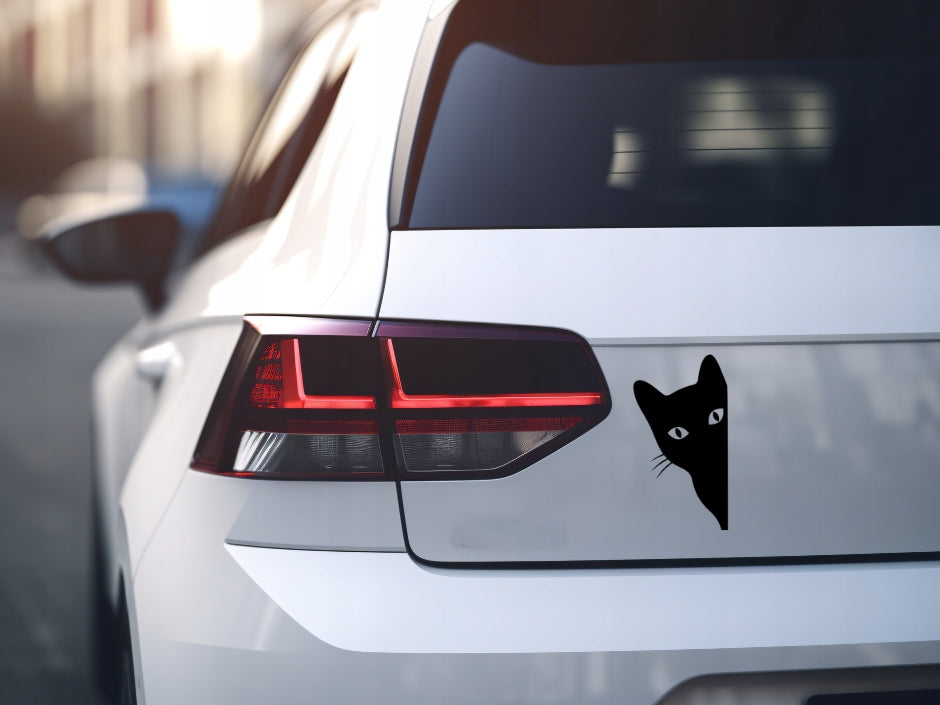 Sticker without background for car motorcycle trunks LOOKING KITTEN 18 x 9,7 cm EAN (GTIN) 5906379672075