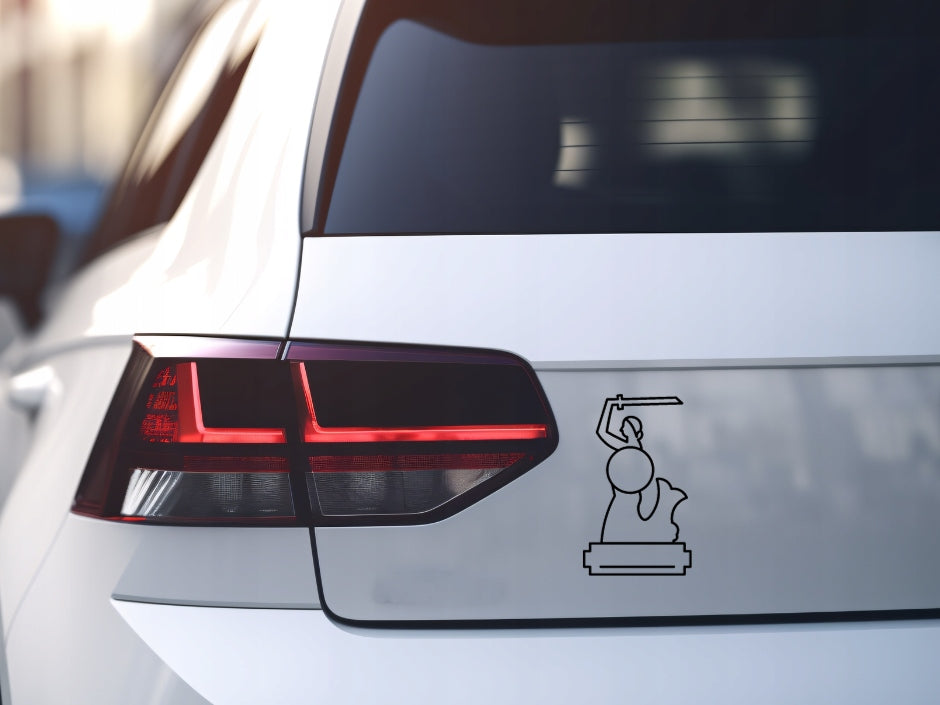 Sticker without background for car motorcycle trunks MERMAID WARSAW 9 x 5,4 cm EAN (GTIN) 5904933326969