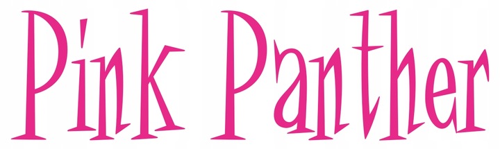 Sticker without background for car motorcycle trunks PINK PANTHER 7 x 25,4 cm