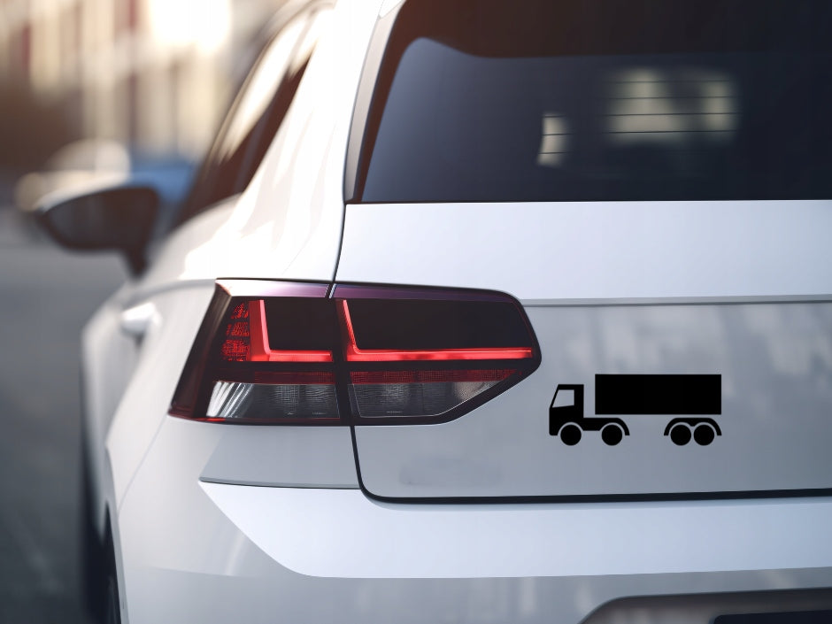 Sticker without background for car motorcycle trunks TRUCK TIR 10 x 24,3 cm EAN (GTIN) 5906379671733