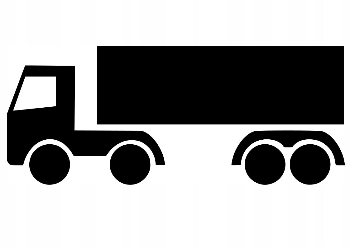 Sticker without background for car motorcycle trunks TRUCK TIR 8 x 19,4 cm