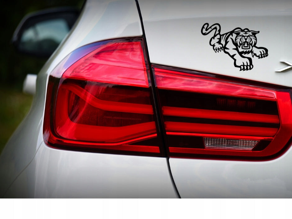 Sticker without background for car motorcycle trunks attacking TIGER 12 x 16,8 cm EAN (GTIN) 5906379674260