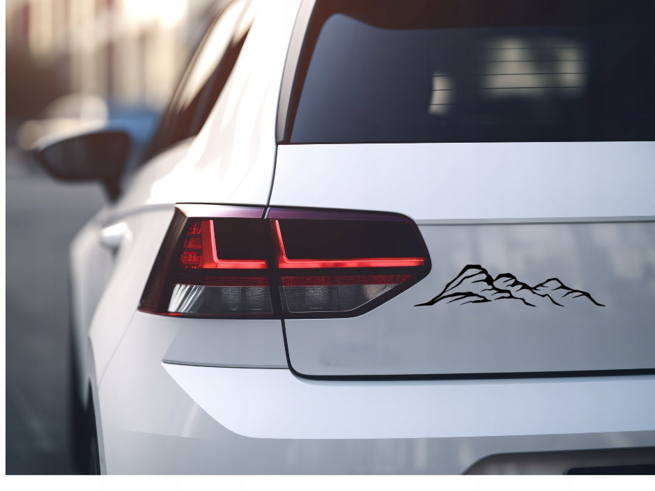 Sticker without background for car outline MOUNTAINS 6 x 27,1 cm EAN (GTIN) 5904933320073