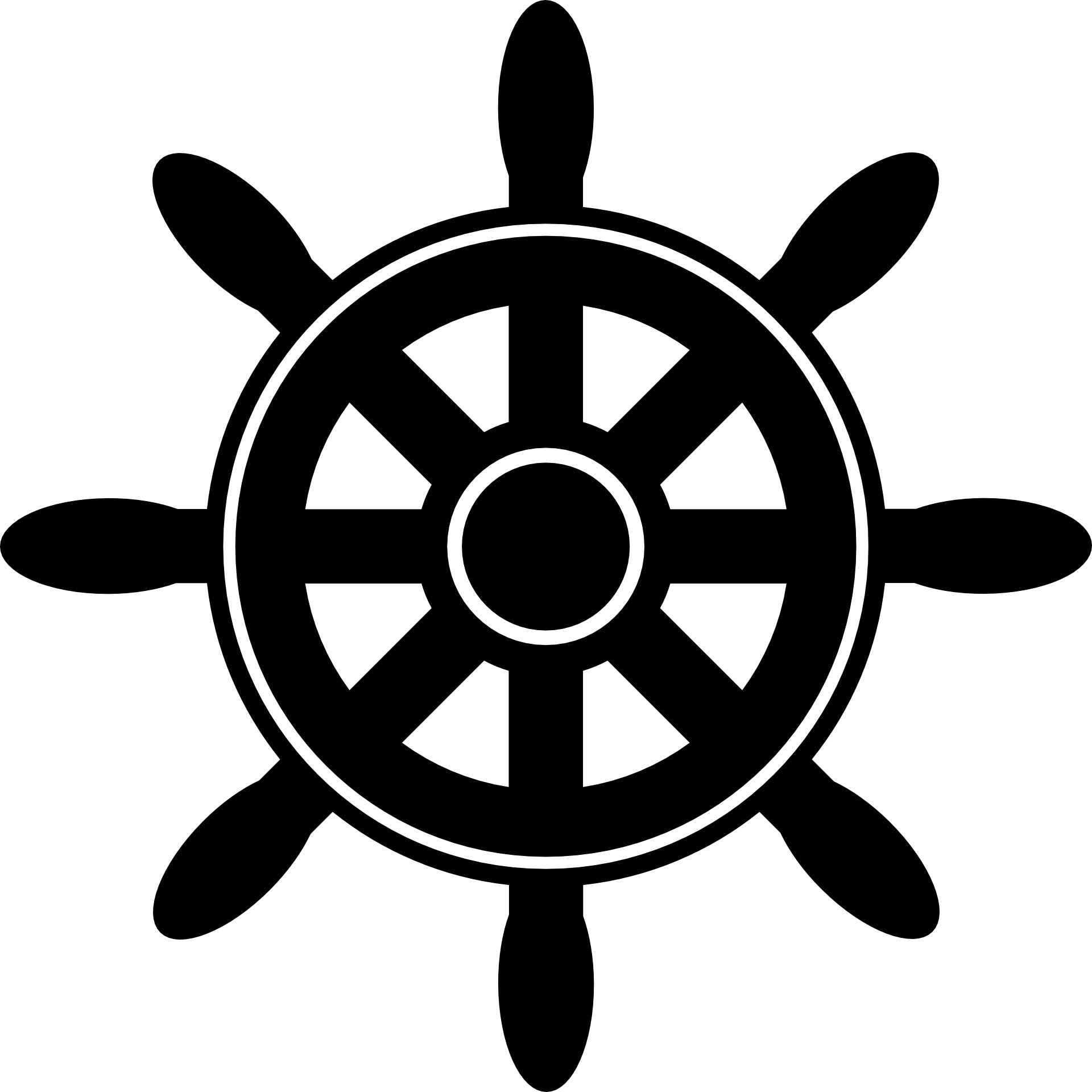 Sticker without background for car sailor STEERING WHEEL 18 x 18,0 cm