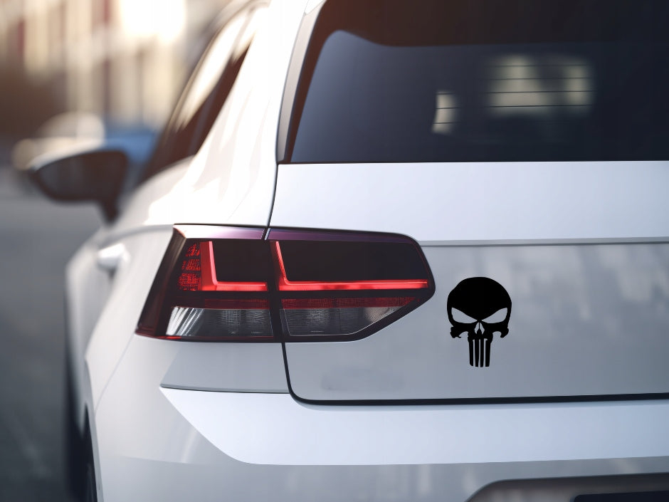 Sticker without background for car skull PUNISHER 18 x 13,0 cm EAN (GTIN) 5904933323371