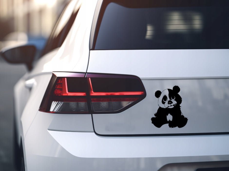 Sticker without background for car surprised sweet PANDA bear misio 18 x 15,7 cm EAN (GTIN) 5904933325160