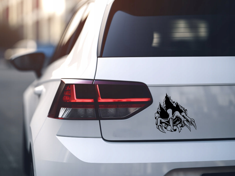 Sticker without background for car trunks helmet CLAWS MONSTER 20 x 20,6 cm EAN (GTIN) 5906379675205