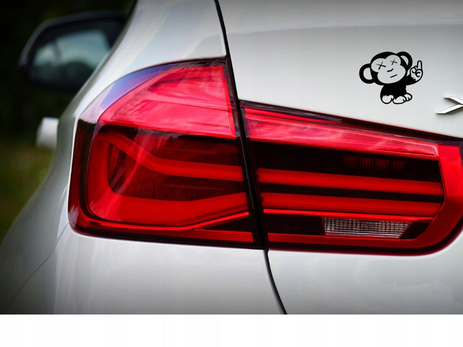 Sticker without background for car trunks helmet JDM MONKEY WITH FINGER 13 x 15,8 cm EAN (GTIN) 5906379673850