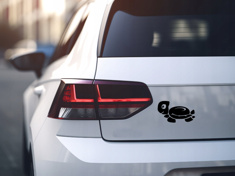Sticker without background for car trunks laptop helmet TURTLE 10 x 17,3 cm Manufacturer's catalog number 10,00 x 17,30