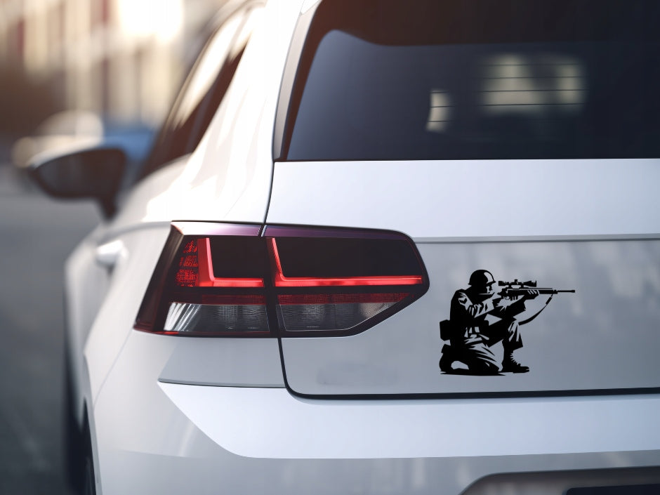 Sticker without background for car trunks soldier SNIPER 21 x 27,0 cm EAN (GTIN) 5906379671610