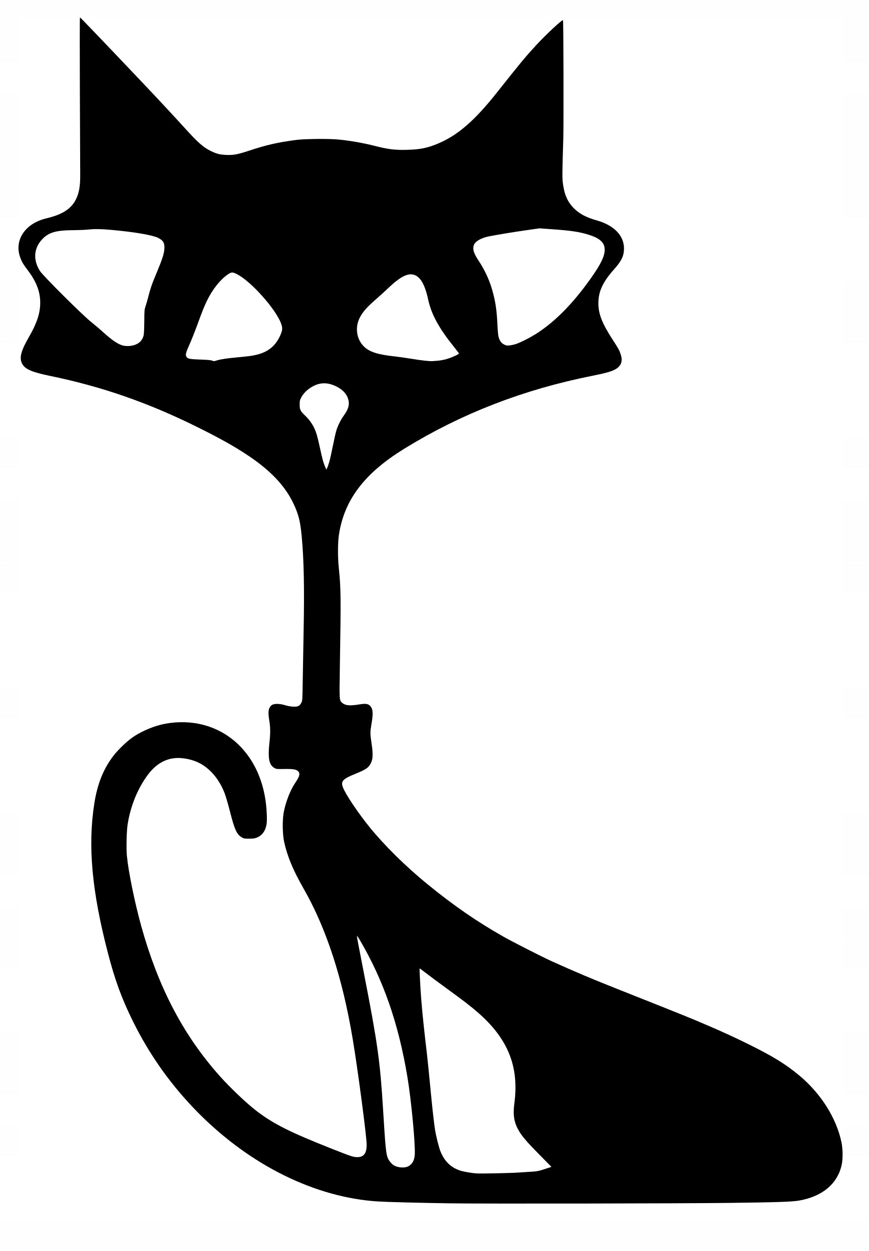Sticker without background for car with KITTEN 20 x 13,9 cm
