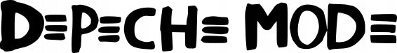 Sticker without background on the car stick laptop DEPECHE MODE 3 x 22,4 cm