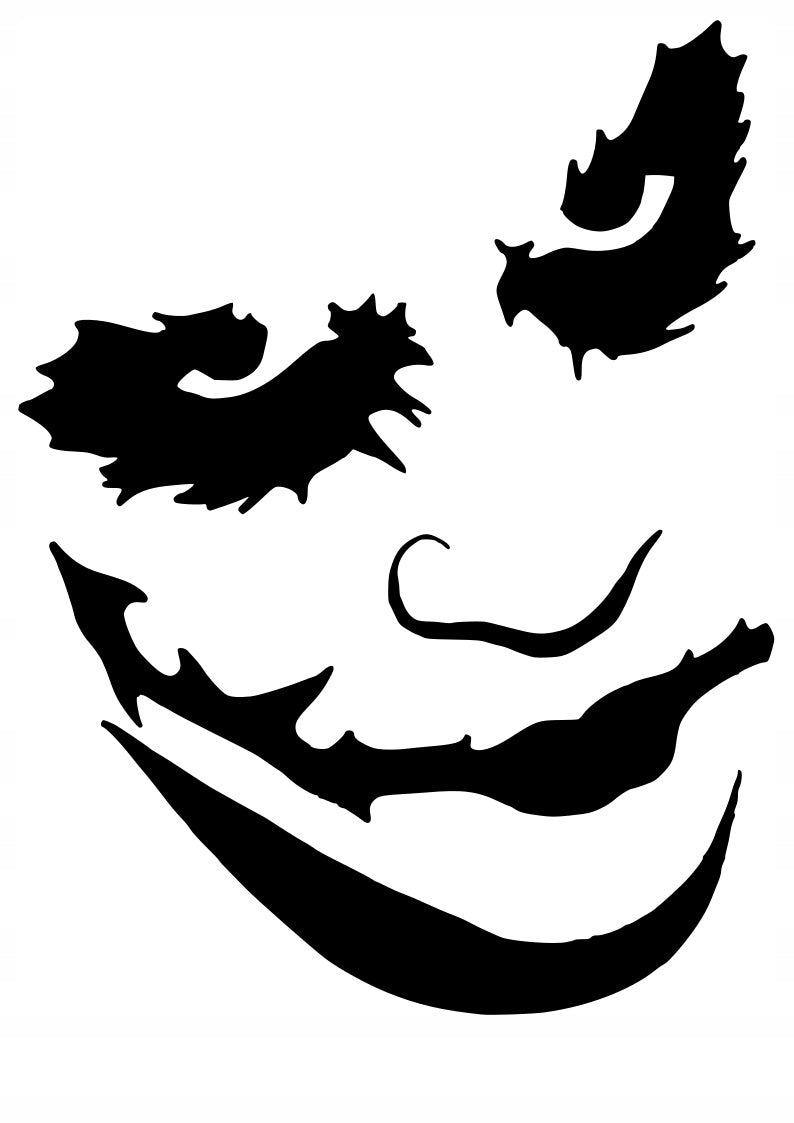 Sticker without background on the car stick laptop helmet glass JOKER 21 x 16,0 cm