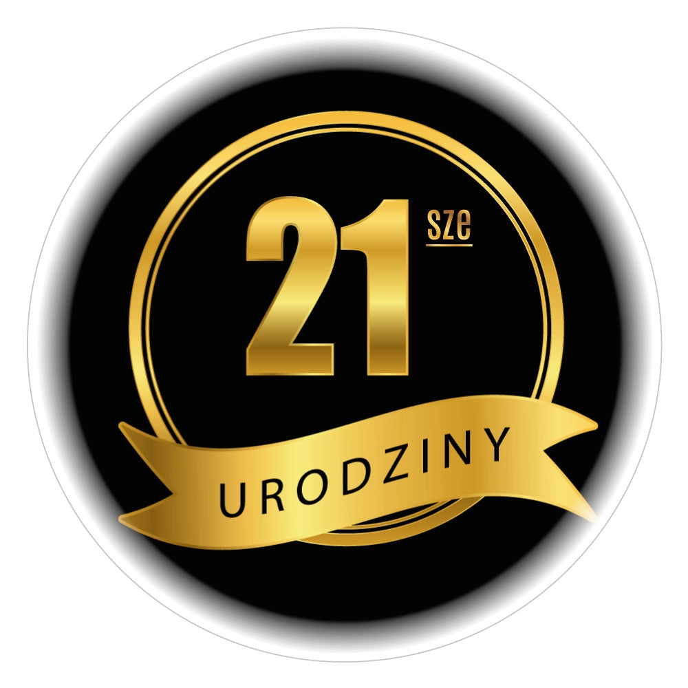 Stickers 21 sze BIRTHDAY gift for bottles 48 pcs
