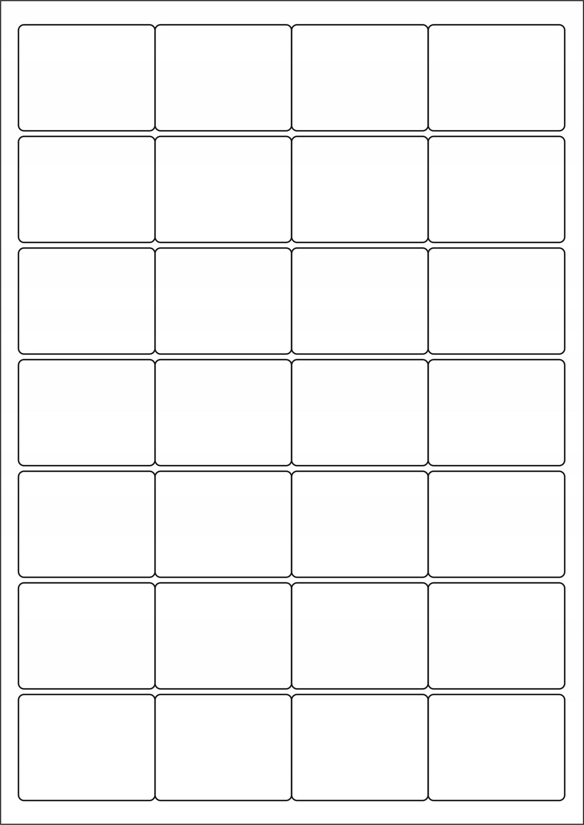 Stickers 49x38 Labels A4 Stickers White Clean/10