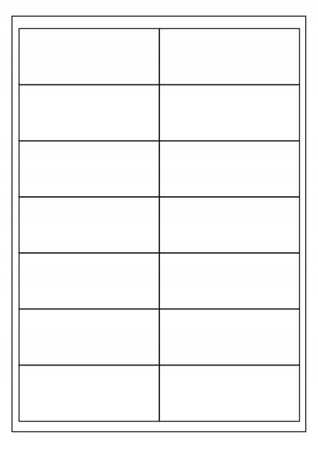 Stickers 98x39 Labels A4 Stickers White /10