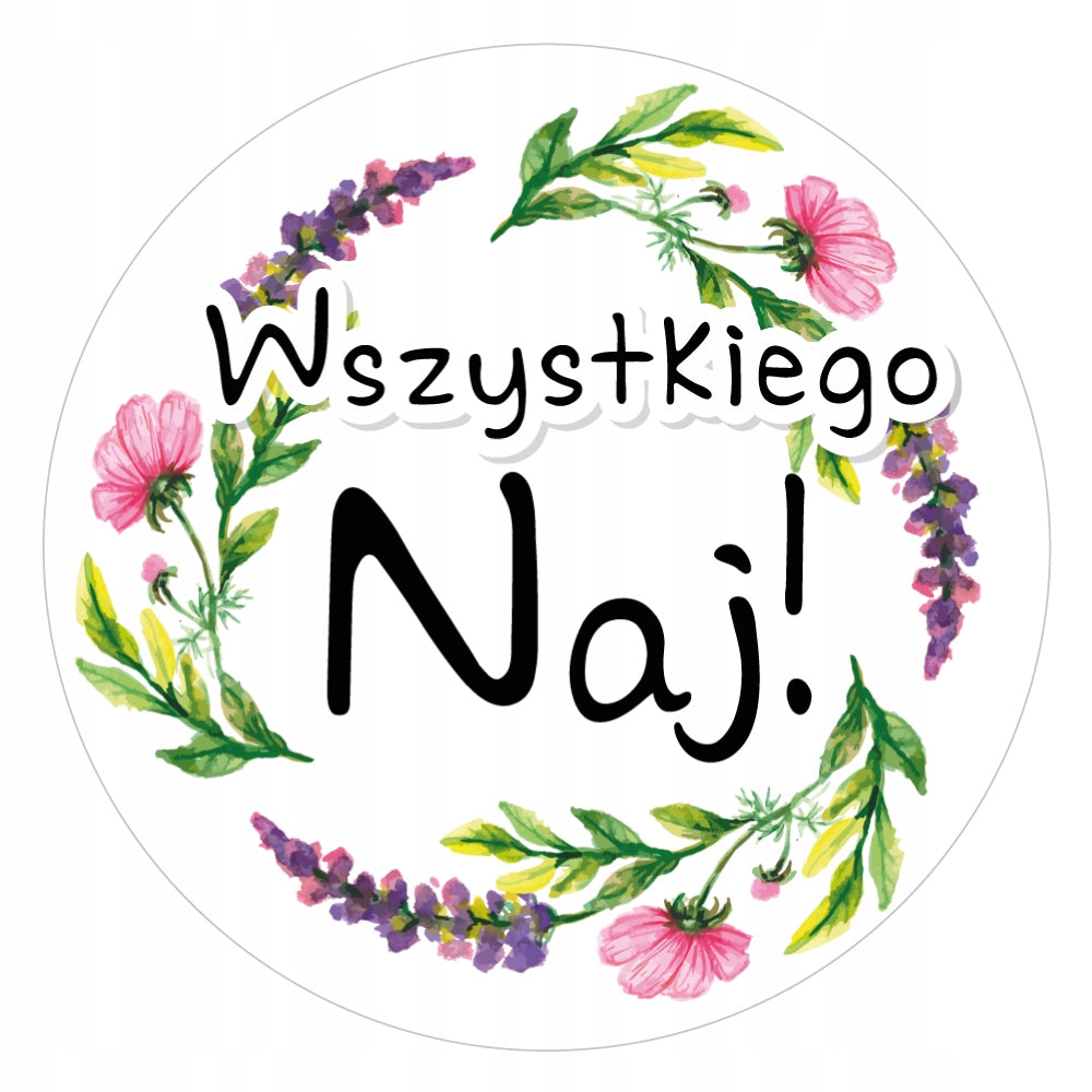 Stickers ALL THE MOST flowers greeting card 48