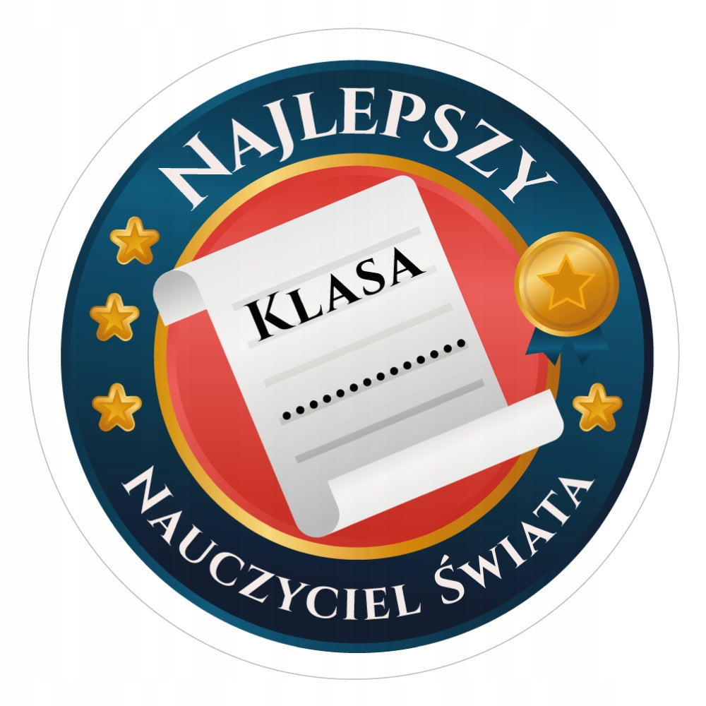 Stickers BEST TEACHER YOUR CLASS 12 pcs