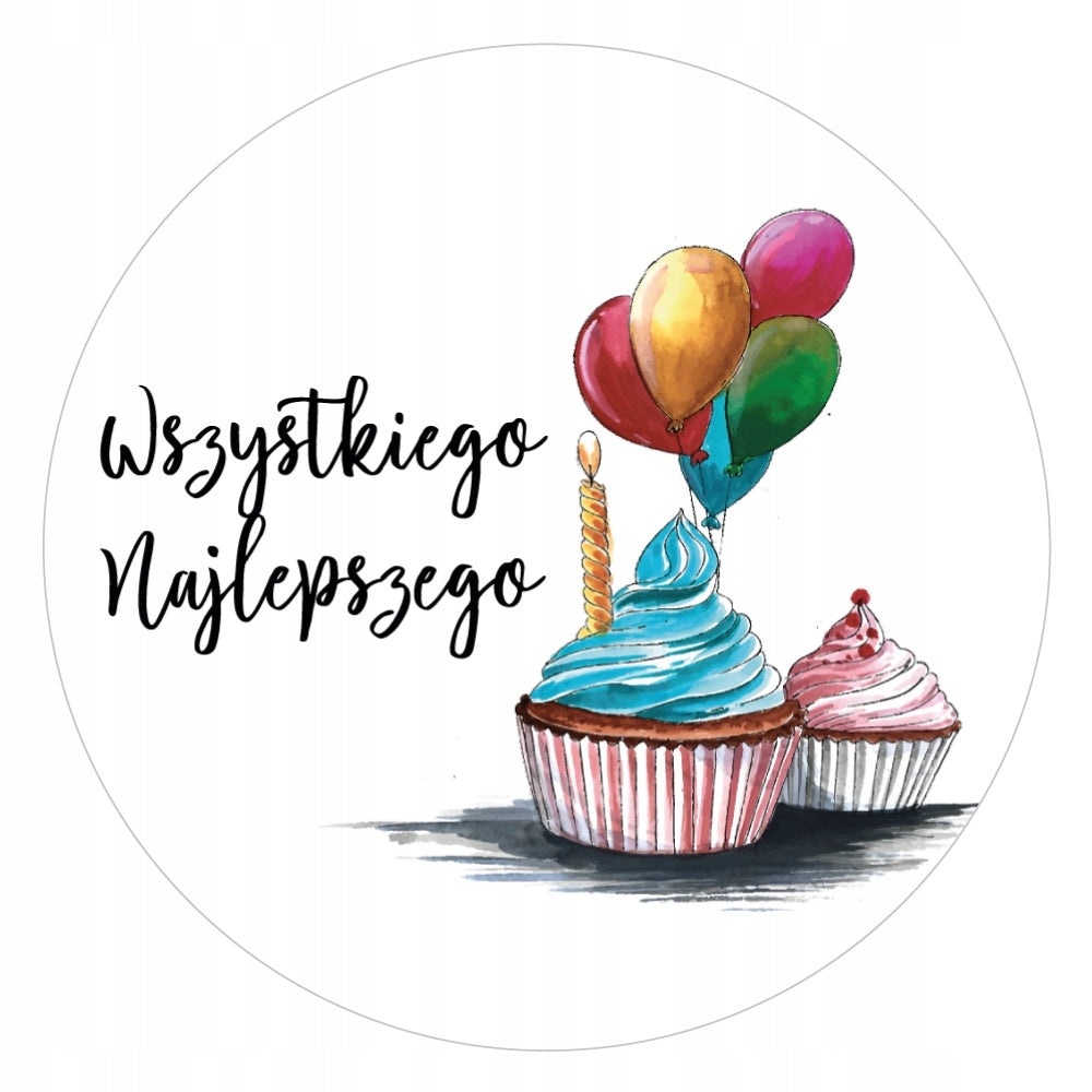 Stickers BIRTHDAY NAME DAY florist cake 48
