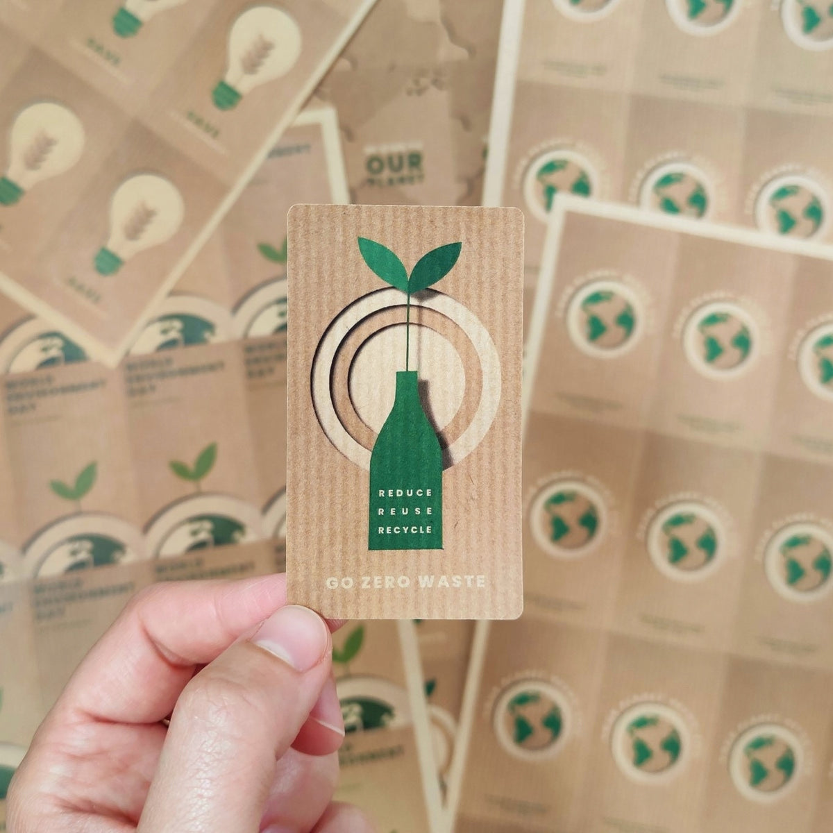 Stickers Eco-kraft labels