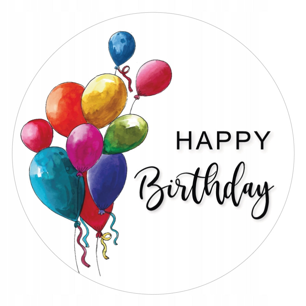 Stickers HAPPY BIRTHDAY gift fi55 48sz