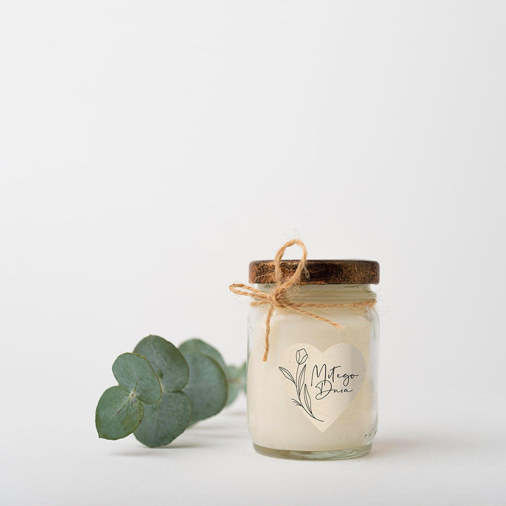 Stickers HEART 40mm HAVE A NICE DAY boho handmade cream cosmetics soap 48 pieces Packaging status original