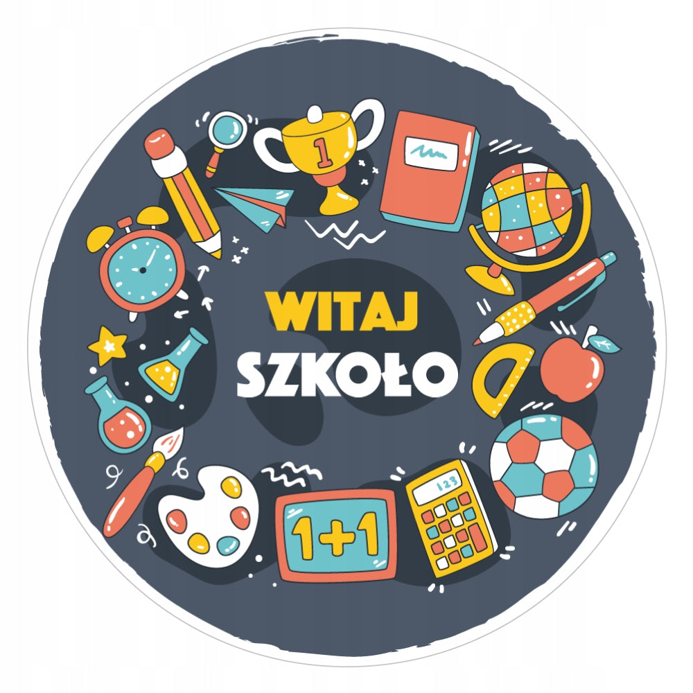 Stickers HELLO SCHOOL NEWSPAPER PICNIC book 24pcs