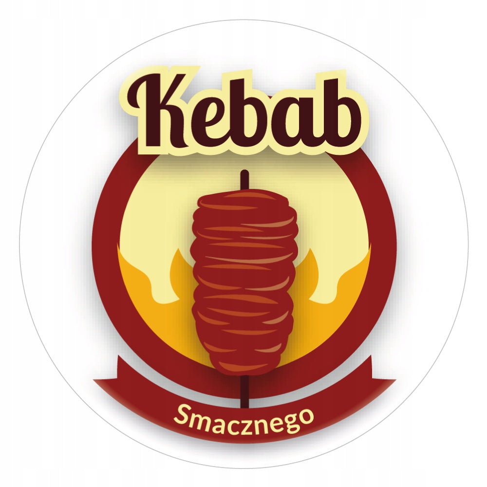 Stickers KEBAB TASTY GASTRO STREET FOOD 48 pcs
