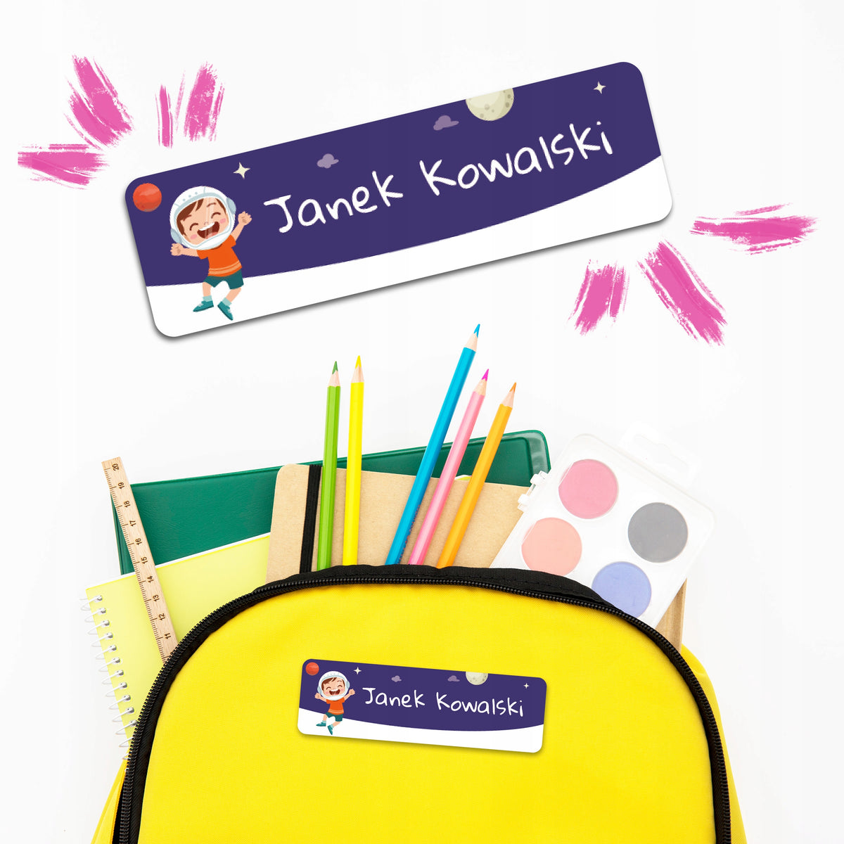 Stickers NAMESAKES tags for children KREATOR 162pcs