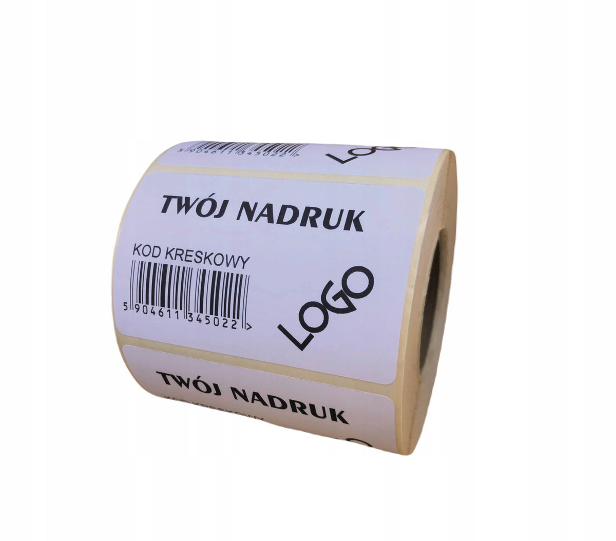 Stickers OWN PRINT - BLACK - 500 PCS 60x40mm