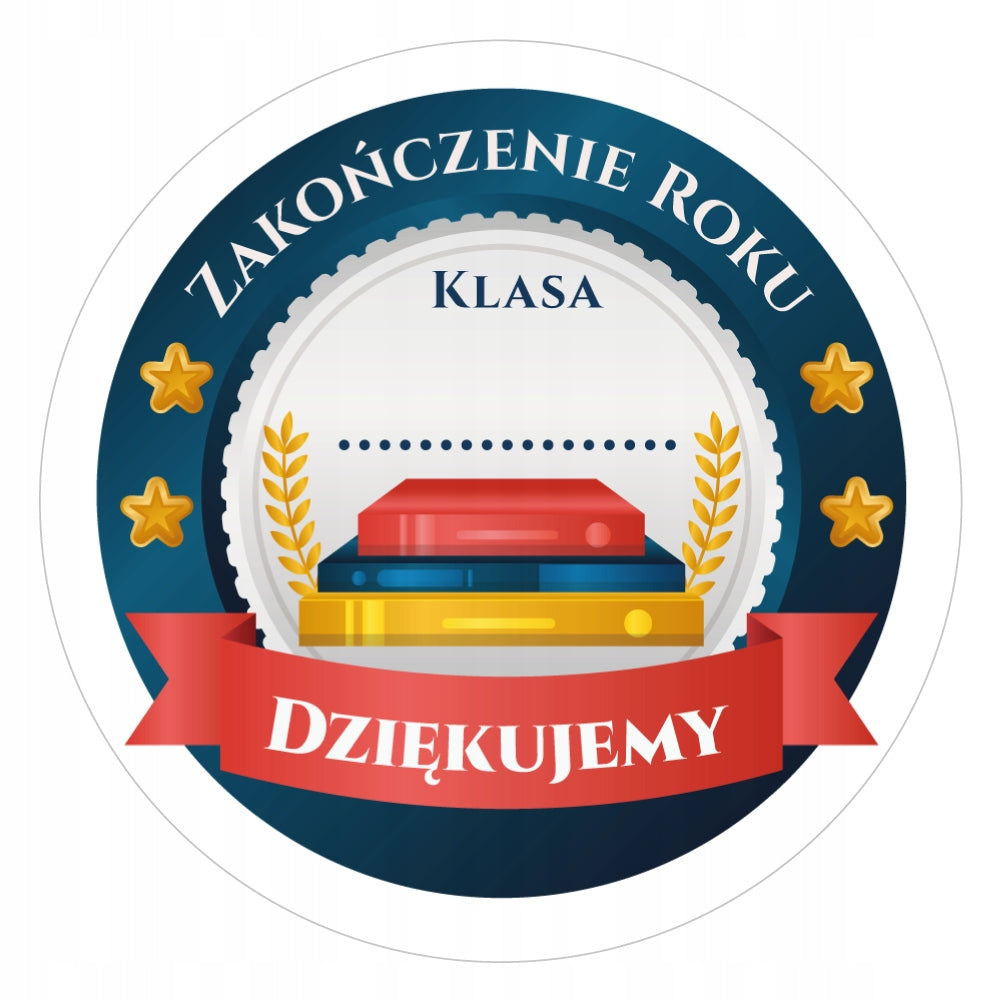 Stickers SCHOOL END OF YEAR YOUR CLASS 12 pcs