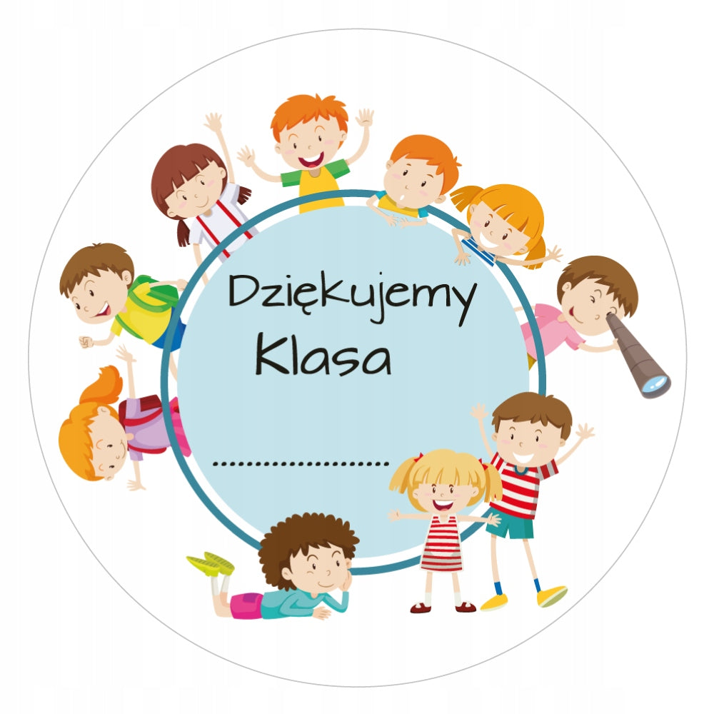 Stickers THANK YOU SCHOOL FLORIST CLASS 12pcs
