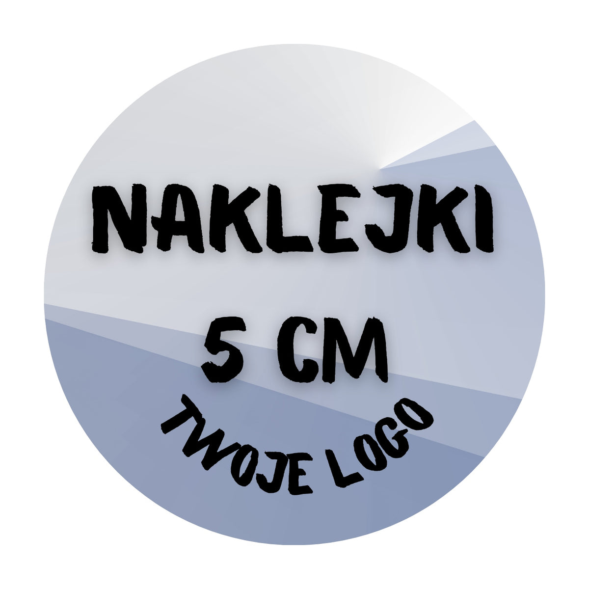 Stickers WITH YOUR PRINT Round x200 LOGO INSCRIPTION LABEL 5 CM FOIL Material foil
