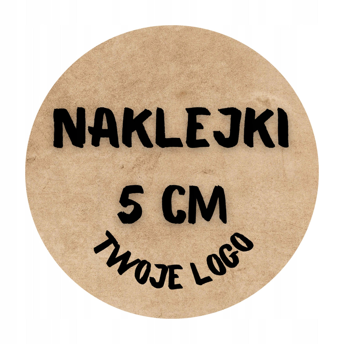 Stickers WITH YOUR PRINT Round x50 LOGO INSCRIPTION LABEL 5 CM paper Brand Sticky
